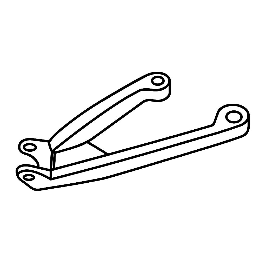 Footrest Hanger Rear Left Hand Side